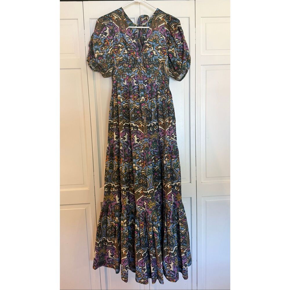 Cleobella NWT evita mosaic ikat maxi dress medium - Picture 3 of 13